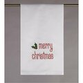Tarifa 16 x 25 in. Merry Christmas Embroidered Kitchen Towel, 4PK TA3689159